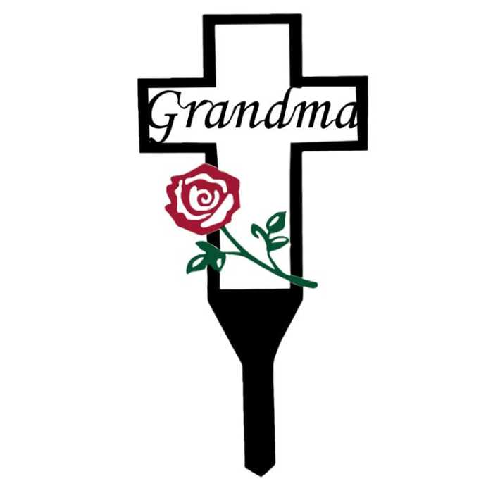 Sale Ends Today 73%OFF - Cemetery Memorial Cross Stake for Parents