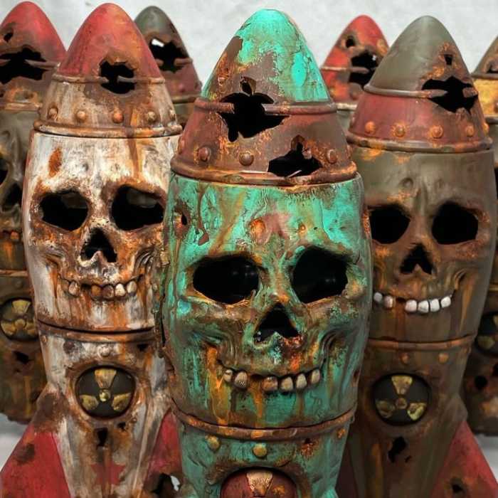 🔥LAST DAY PROMOTION 49% OFF🔥The Skull Bomb - Small Nuclear Warhead Decor☠️