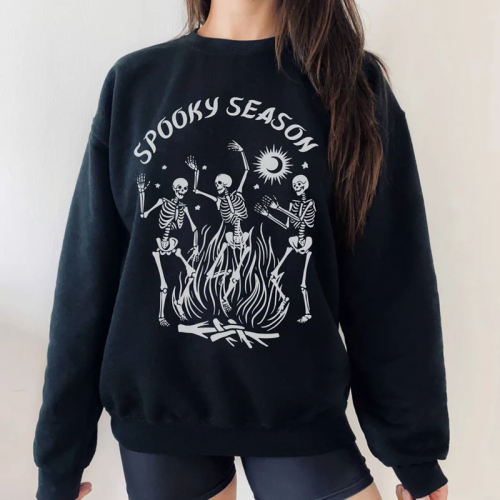 Dancing Skeleton Spooky Season Sweatshirt