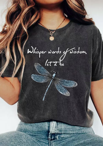 Whisper Words Of Wisdom Let It Be Print Women's T-shirt