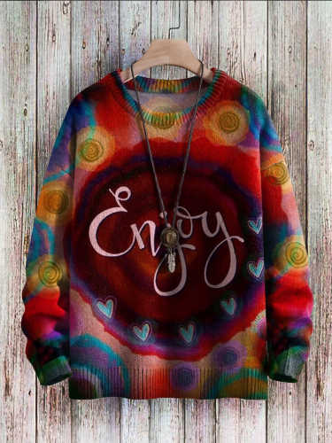 Unisex Vintage Art Vibe Print Sweater