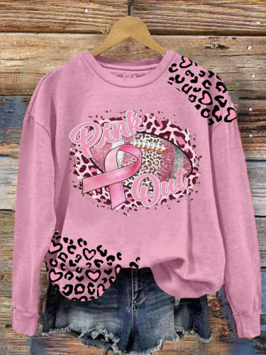 Pink Out Long Sleeve Printed Top