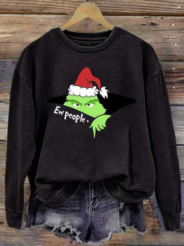 Women's Christmas Hat EW People Sweatshirt