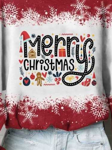 Women's Casual Christmas Printed Sweatshirt