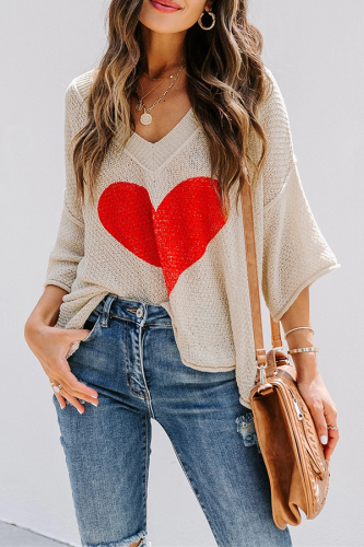 Casual Patchwork Hollowed Out Contrast V Neck Tops