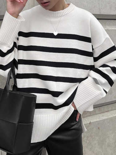 Soft Loose Striped Sweater