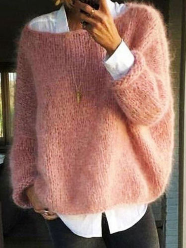 Casual Mohair Warm Knitted Sweater