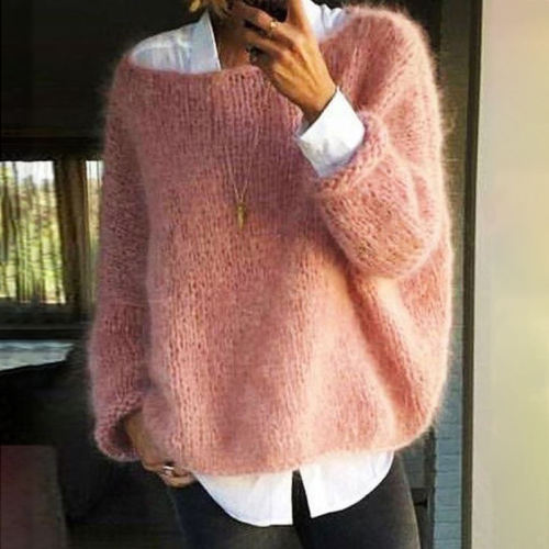 Casual Mohair Warm Knitted Sweater
