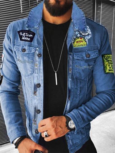 Men's Fashion Blue Denim Jacket