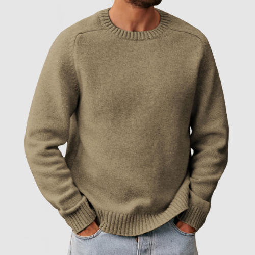 Men's Crew Neck Soft Knit Pullover