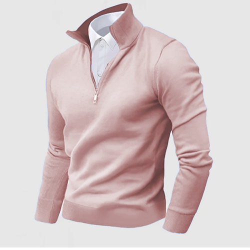 Gentleman's Business Three-Quarter Zip Sweater