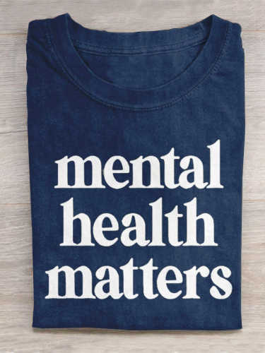 Mental Health Matter Teacher Art Print Casual T-Shirt