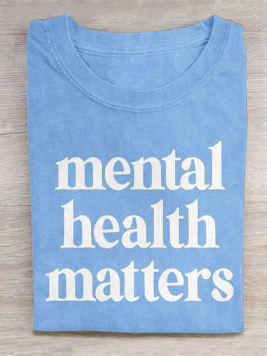 Mental Health Matter Teacher Art Print Casual T-Shirt