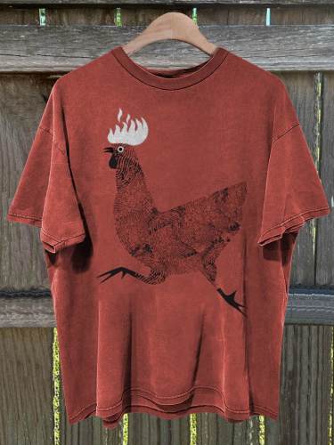 Chicken Printed T-shirt