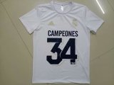 Mens Real Madrid 1920 CAMPEONS 34 T-Shirt White