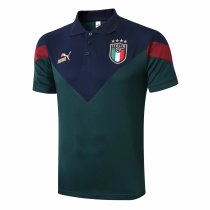 Mens Italy Polo Shirt Green 2020/21