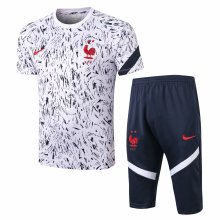 Mens France Short Training Suit White 2020/21