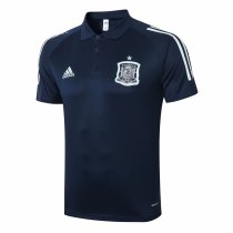 Mens Spain Polo Shirt Navy 2020/21
