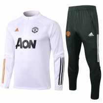 Mens Manchester United Training Suit White 2020/21