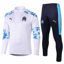 Mens Olympique Marseille Training Suit White 2020/21