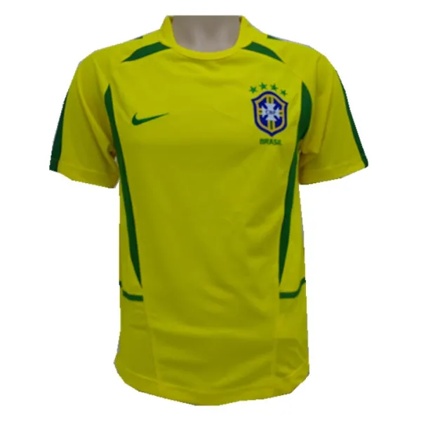 Brazil Home Retro Jersey Mens 2002
