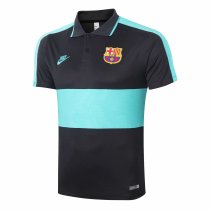 Mens Barcelona Polo Shirt Black 2020/21