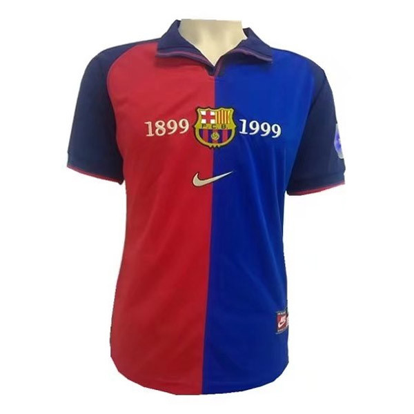 Barcelona Home Retro Jersey Mens 100-Year Anniversary 1899-1998