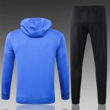 Kids PSG JORDAN Hoodie Sweatshirt + Pants Suit Big Logo Blue 2020/21