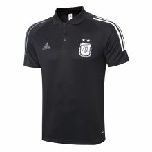 Mens Argentina Polo Shirt Black 2020/21