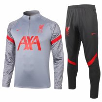 Mens Liverpool Training Suit Light Grey 2020/21