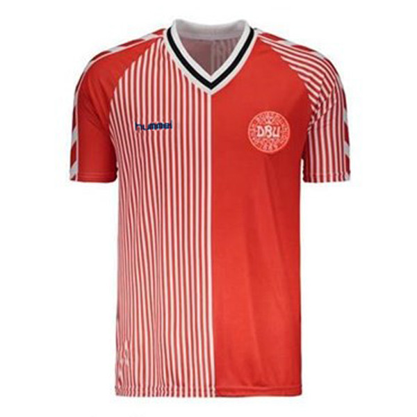Denmark Retro Home Jersey Mens 1986
