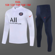 Kids PSG Training Suit White 2020/21
