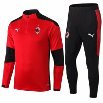 Mens AC Milan Training Suit Red 2020/21