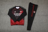 Kids Arsenal Training Suit Crew Neck Black-Red 2020/21