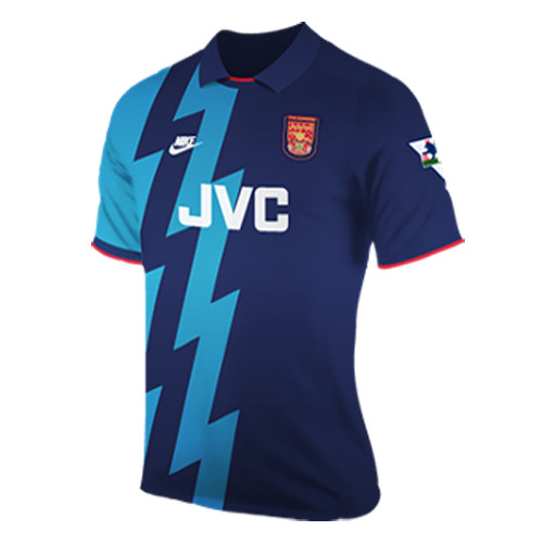 Arsenal Retro Away Jersey Mens 1995