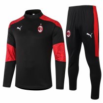 Mens AC Milan Training Suit Black 2020/21