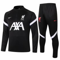 Mens Liverpool Training Suit Black 2020/21