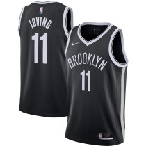 Mens Brooklyn Nets Nike Black 2020/21 Swingman Jersey - Association Edition