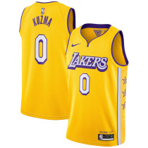 Mens Los Angeles Lakers Nike Gold Swingman Jersey - City Edition