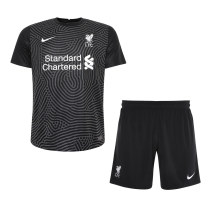 Liverpool Goalkeeper Black Jersey Kids 2020/21