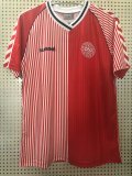 Denmark Retro Home Jersey Mens 1986