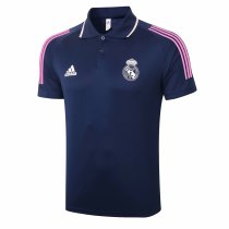 Mens Real Madrid Polo Shirt Navy 2020/21