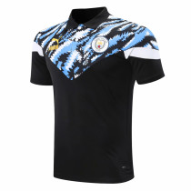 Mens Manchester City Polo Shirt Black 2020/21