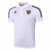 Mens Boca Juniors Polo Shirt White 2020/21