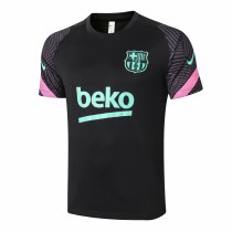 Mens Barcelona Short Training Jersey Black 2020/21