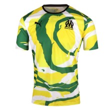 Olympique Marseille  OM Africa  Special Edition White Yellow Green Jersey Mens 2021/22