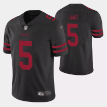 Mens San Francisco 49ers Trey Lance Nike Black NFL Jersey 2021