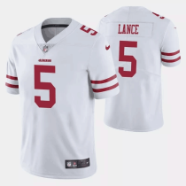 Mens San Francisco 49ers Trey Lance Nike White NFL Jersey 2021