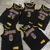 Mens Los Angeles Lakers Nike Black 2020/21 Swingman Jersey - Earned Edition