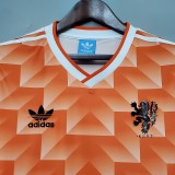 1988 Netherlands Home Retro Soccer Jersey